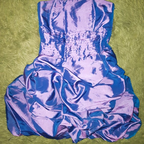 Purple Cocktail Dress - Picture 2 of 2